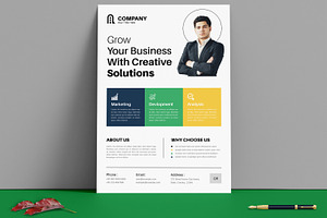Corporate Flyer Layout, a Flyer Template by MightyDesign