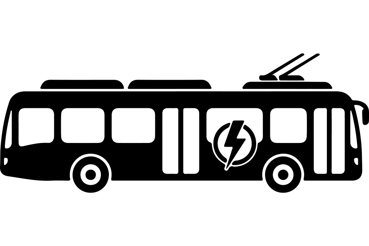 Electric bus and transportation, a Transportation Illustration by jahid234 (Photo 19 of 21)