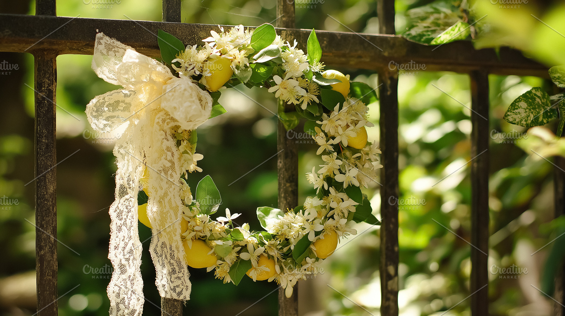 Summer garden by the lemon tree, countryside nature, a Photo by Studio ANNA