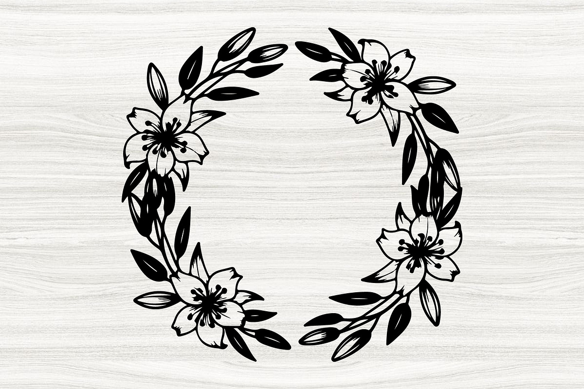 50 Heart Floral Frame & Wreath, an Illustration by BIPLOB EXPERT (Photo 4 of 4)