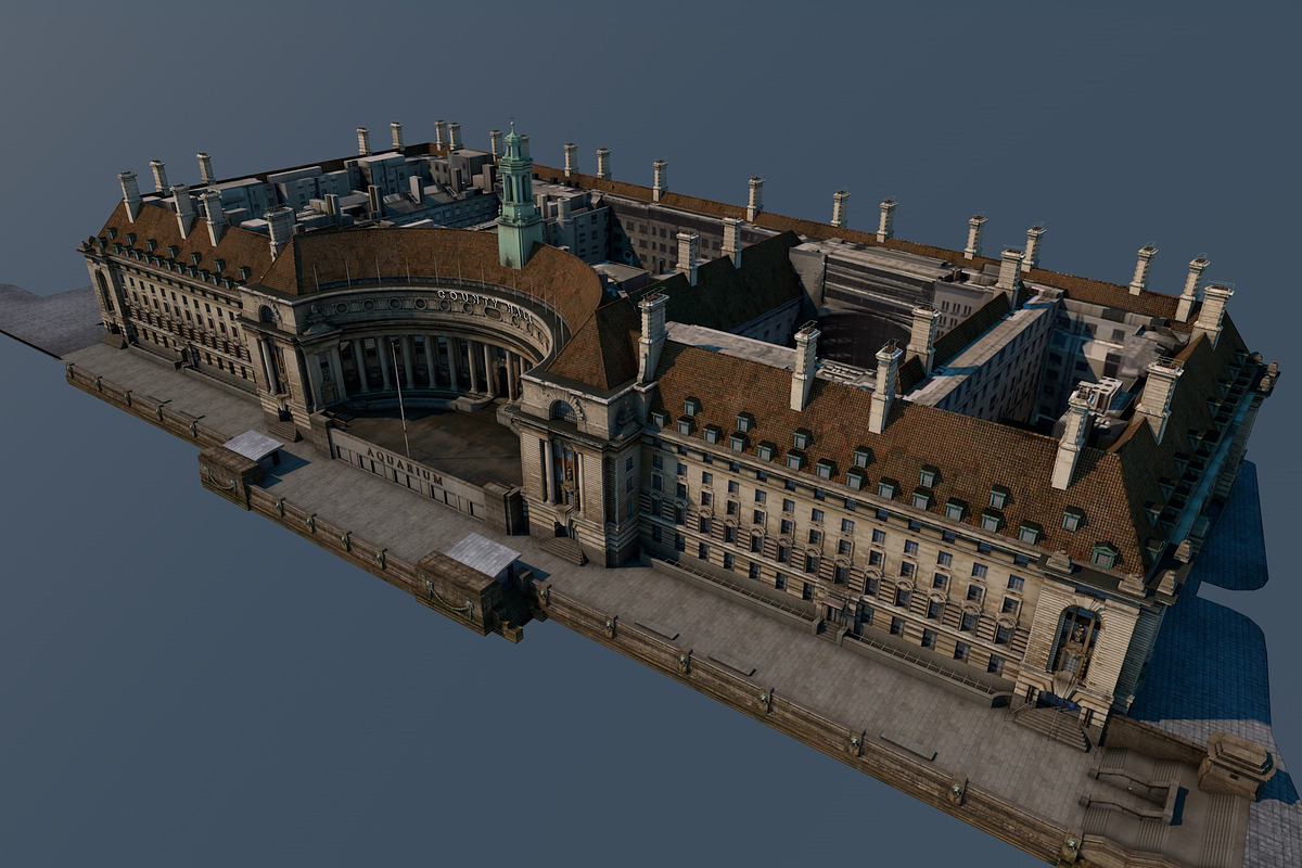 County Hall, London, UK, an Architecture 3D Model by Vertex Modelling (Photo 10 of 11)