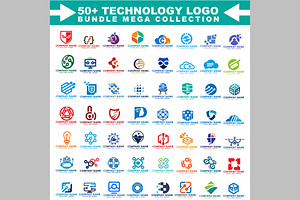 Technology Logo Mega Bundle 50+