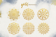 Watercolor & Gold Hand Drawn Mandala, an Object Illustration by Papatongartist (Thumbnail 7 of 9)