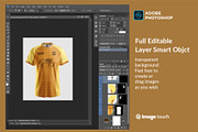 Men's Jersey Raglan, a Shirt Mockup by image touch (Thumbnail 2 of 5)
