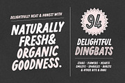 Lemon Milkshake Typeface and Dings, a Font by Nicky Laatz (Thumbnail 6 of 21)