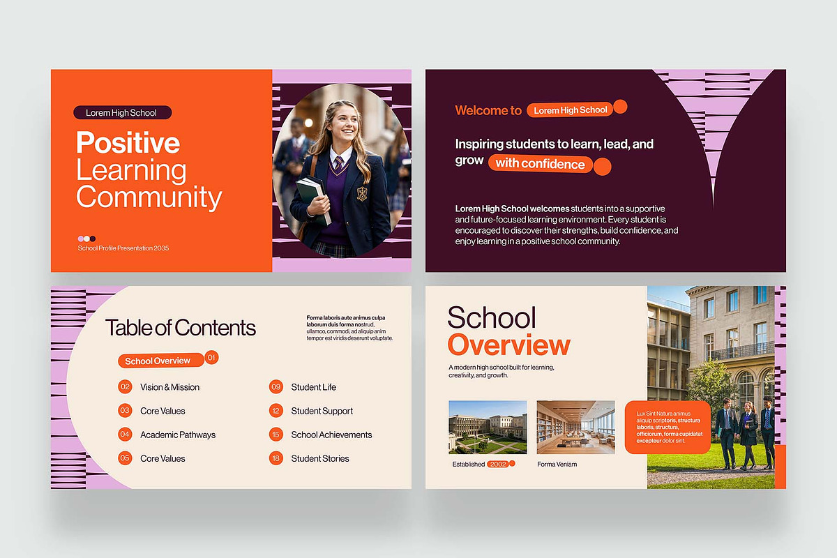 High School Prospectus Presentation, a Presentation Template by BrandPacks (Photo 2 of 7)
