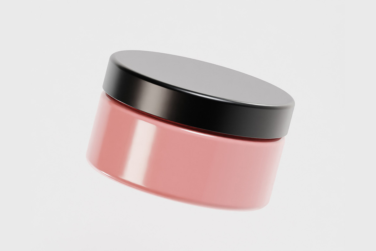 Cream jar 3d model, an Object 3D Model by fahad121 (Photo 2 of 5)