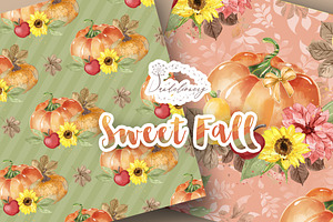 Sweet Fall Digital Paper Pack