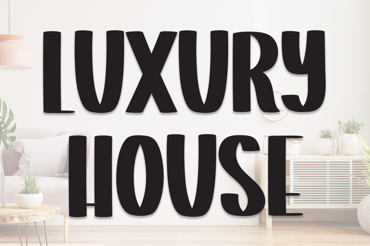 Luxury House, a Script Font by Scratchones (Photo 1 of 8)