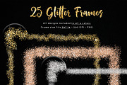 Glitter Photo Overlay Frames Borders, a Texture Graphic by Nifty Template Studio (Thumbnail 2 of 12)