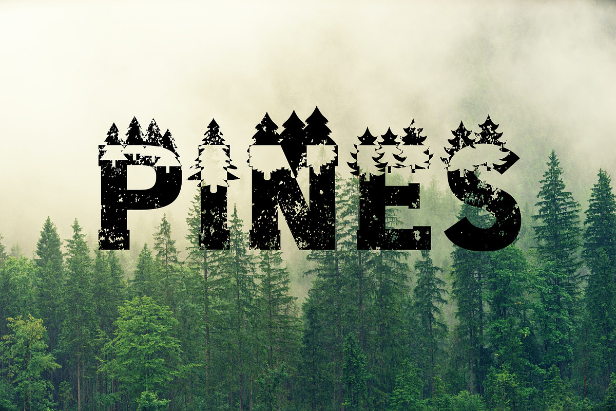 Forest Outdoors Font, a Font by vladocar (Photo 4 of 9)