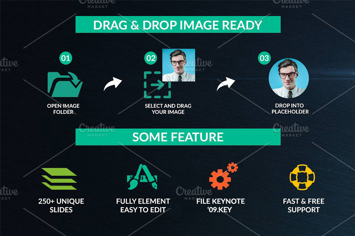 HZ Keynote Presentation Template, a Presentation Template by UniqueStudio (Photo 2 of 11)