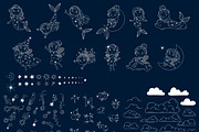 Celestial - Stars and Moons Cliparts, an Illustration by OxanaTally (Thumbnail 9 of 11)