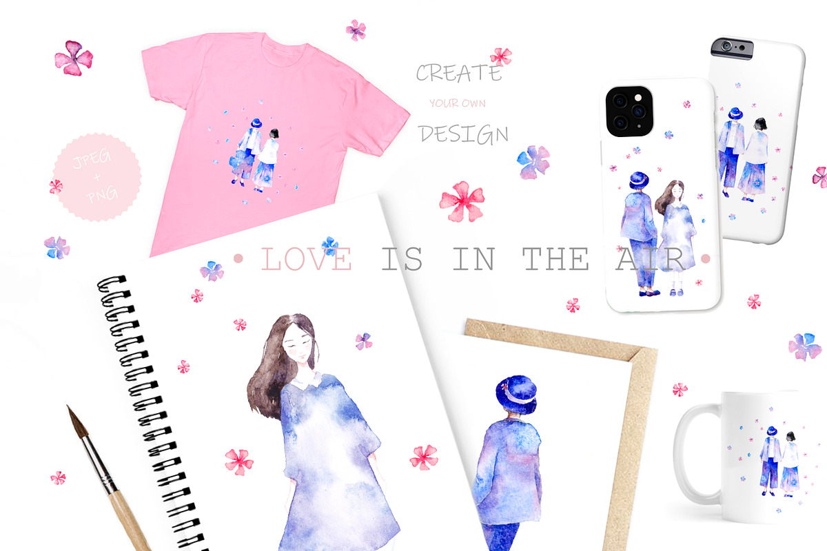 Love is in the air, a Decorative Illustration by Knysh Ksenya (Photo 4 of 6)
