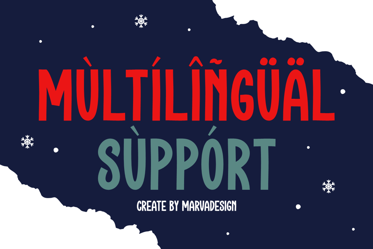 Santa Sounds - A Display Christmas, a Sans Serif Font by Marvadesign (Photo 4 of 6)