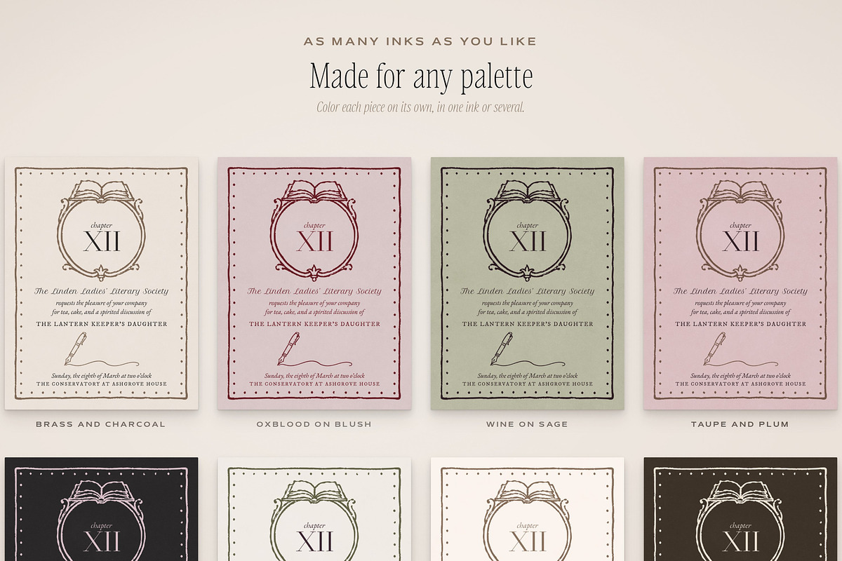 Book Club Stationery Creator Bundle, an Object Graphic by The October Creative (Photo 8 of 18)