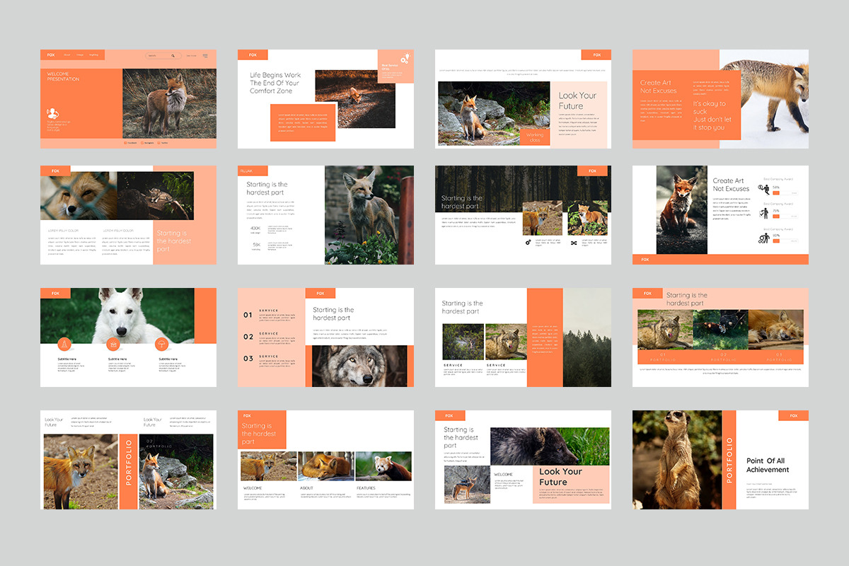 Fox Google Slide, a Presentation Template by Stock Shape (Photo 2 of 3)