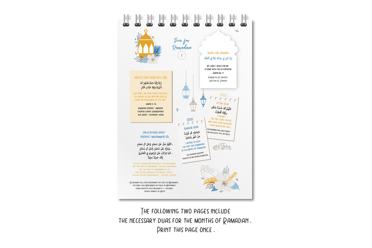 Ramadan journal daily tracker, a Templates & Theme by Artemieva Kateryna (Photo 3 of 6)