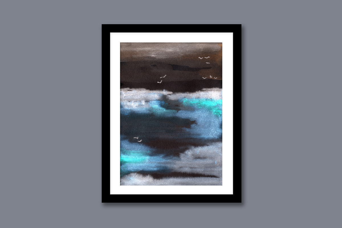 Dark Nights - Watercolor Art, a Background Graphic by Marmoris.Arts (Photo 10 of 14)