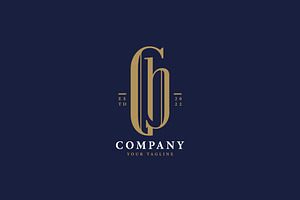 GH / CH Letter Mark Logo