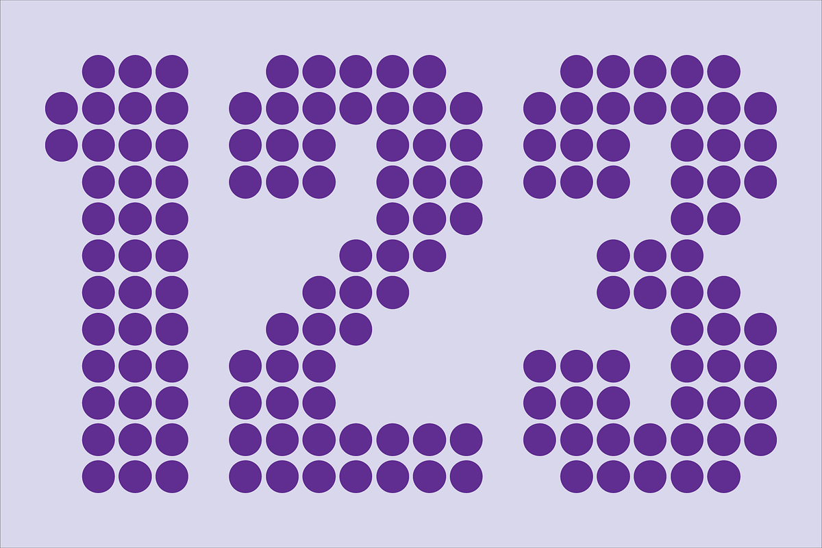 Display Dots Three Sans Font, a Font by GG Design (Photo 4 of 6)