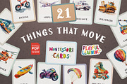 Things That Move Flash Cards, an Education Illustration by Pix Cafe (Thumbnail 1 of 10)