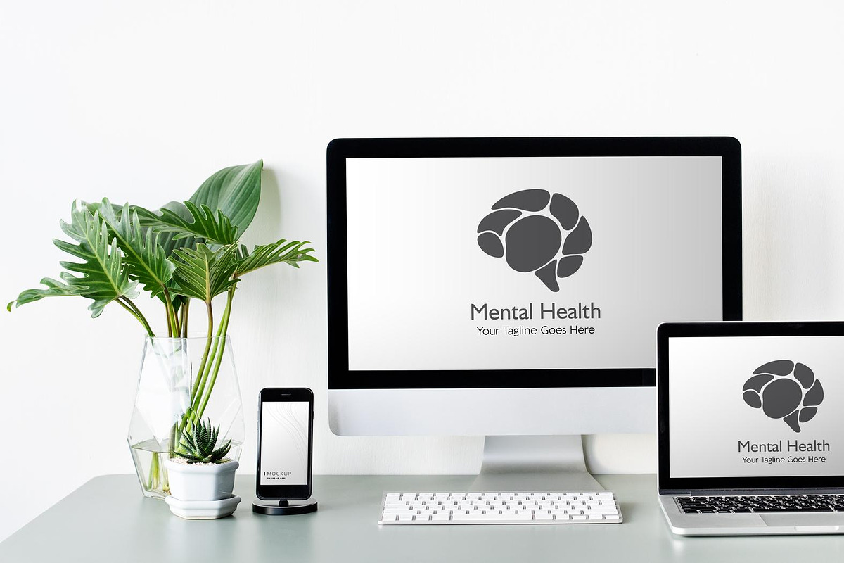 Minimalist Brain Logo Template, a Branding & Logo Template by YUDesignStore (Photo 5 of 9)