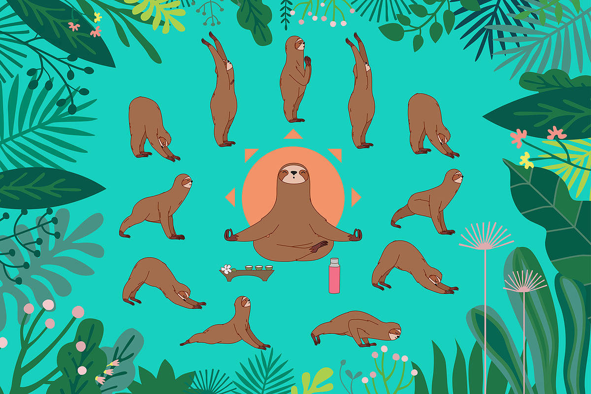 Mama Yoga, an Animal Illustration by Alena (Photo 3 of 8)
