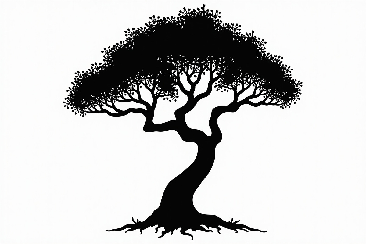 20 Black Tree Silhouettes Bundle, an Illustration by Gaye Art (Photo 19 of 21)