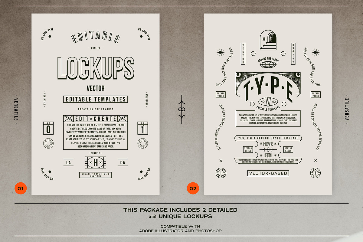 2 Editable Type Lockups - Sample 01, a Work Illustration by aples (Photo 3 of 4)