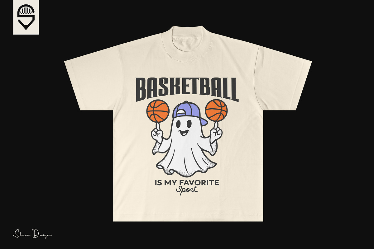 Cute Ghost Spinning Basketball, a Sport Illustration by shaondesigns (Photo 4 of 4)