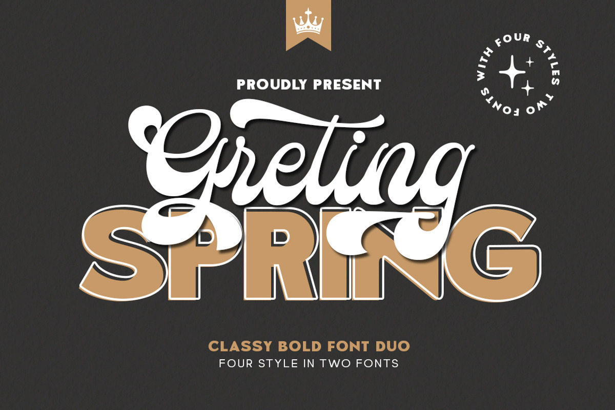 Greting Spring Duo, a Script Font by Letter Fresh (Photo 13 of 13)