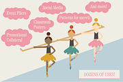 Ballerina Illustration Pack, a Graphic by saragoodies (Thumbnail 2 of 6)