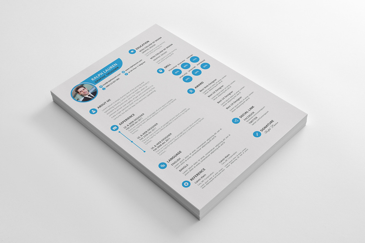 Mega Resume Bundle, a Resume Template by Graphicalark (Photo 9 of 11)