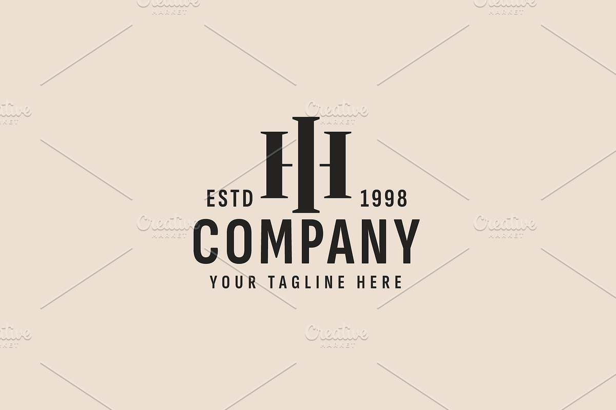 Letter HI logo illustration, a Branding & Logo Template by Dyn Studio