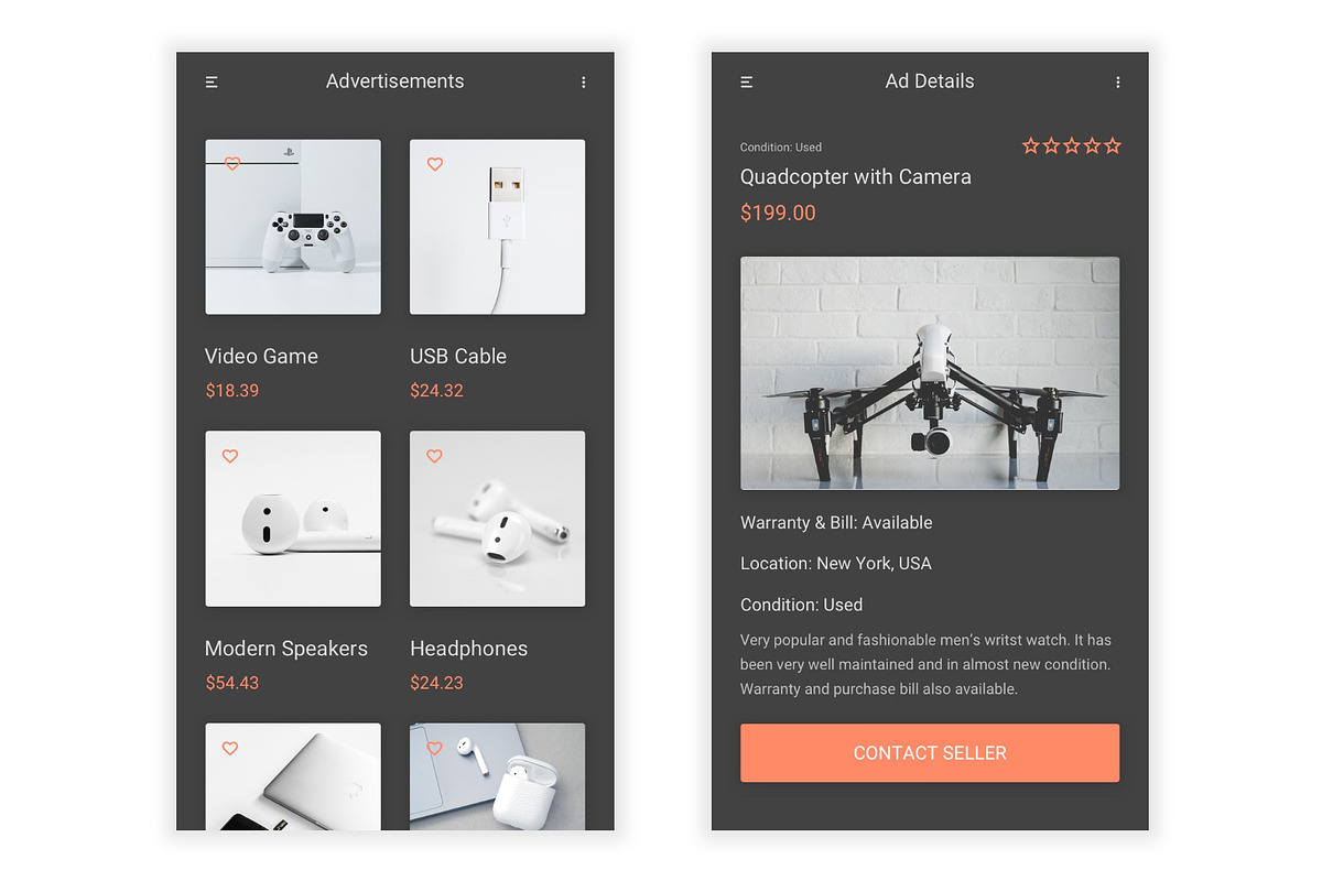 Sauda - Buy, Sell & Trade UI Kit, an UI Kit Template by themelove (Photo 8 of 16)