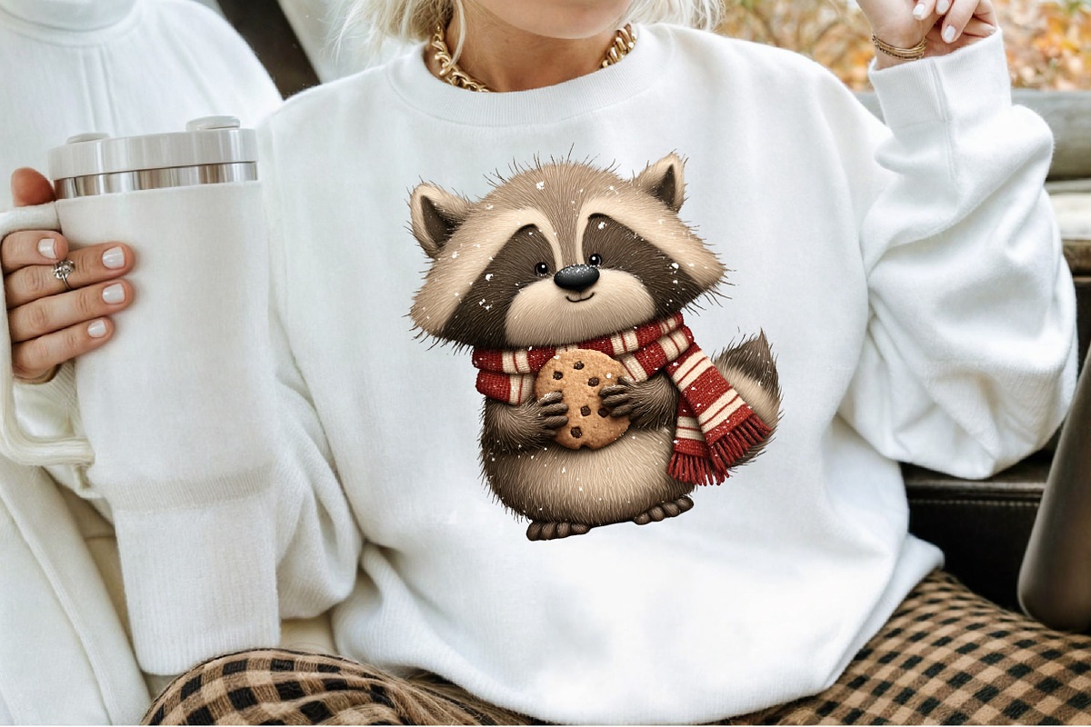 Whimsical Christmas Animals Clipart, an Animal Illustration by Sublimation Artist (Photo 4 of 6)