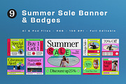 Colourful Summer Sale Banner, an UI Kit Template by graphicook (Thumbnail 4 of 6)