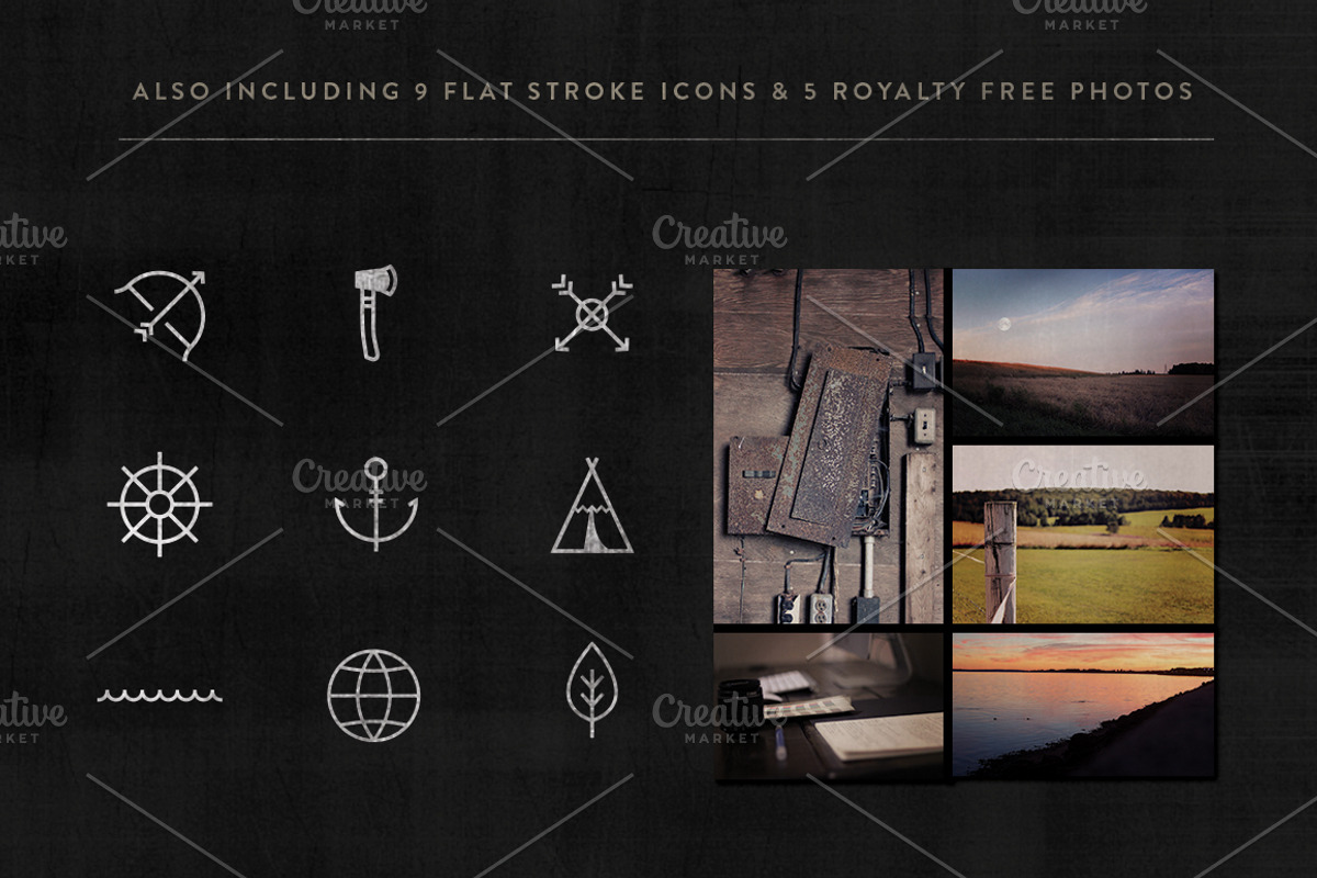 Vintage Logo & Insignia Starter Kit, a Branding & Logo Template by Hustle Supply Co. (Photo 5 of 5)