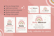 Baby Shower Canva Invitation, a Design Template by TemplateCastleStore (Thumbnail 6 of 6)