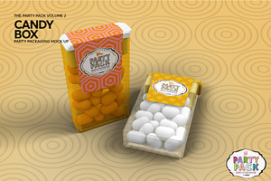 Candy Container Packaging Mockup