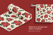 Classic Vintage Roses Pattern, a Pattern Graphic by Yello_illustration (Thumbnail 14 of 16)