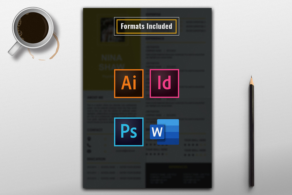 Perseus Resume Template, a Templates & Theme by Nina Shaw (Photo 7 of 8)