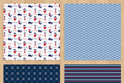 Navy Paper Pack, a Pattern Graphic by Zlatoena Clipart (Thumbnail 4 of 4)