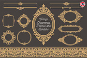 Vintage Victorian Ornamental Frames, a Decorative Illustration by C-Kav (Thumbnail 1 of 3)