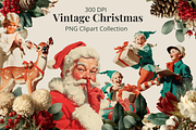 VINTAGE CHRISTMAS CLIPART COLLECTION, a Seasonal Illustration by Some Little Things (Thumbnail 1 of 8)