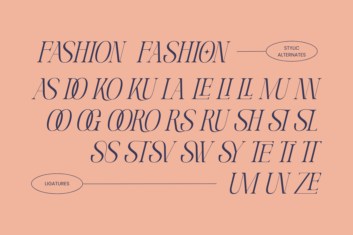 Quirky Fashion - Modern Serif, a Serif Font by Nirmana Visual (Photo 7 of 8)