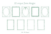 Watercolor Whimsical Green Frams, an Object Graphic by Solo Art Original (Thumbnail 2 of 12)