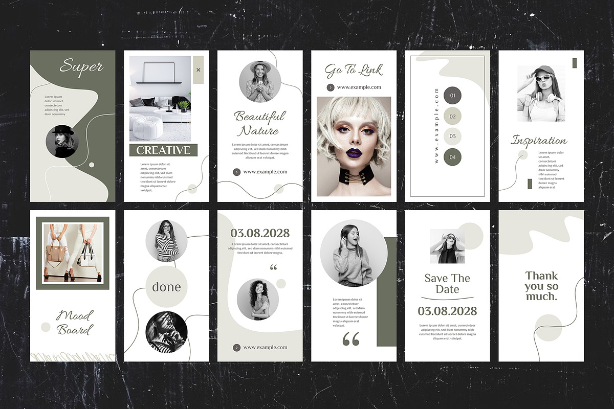 Social Media Stories Layout, a Social Media Template by MightyDesign (Photo 1 of 7)
