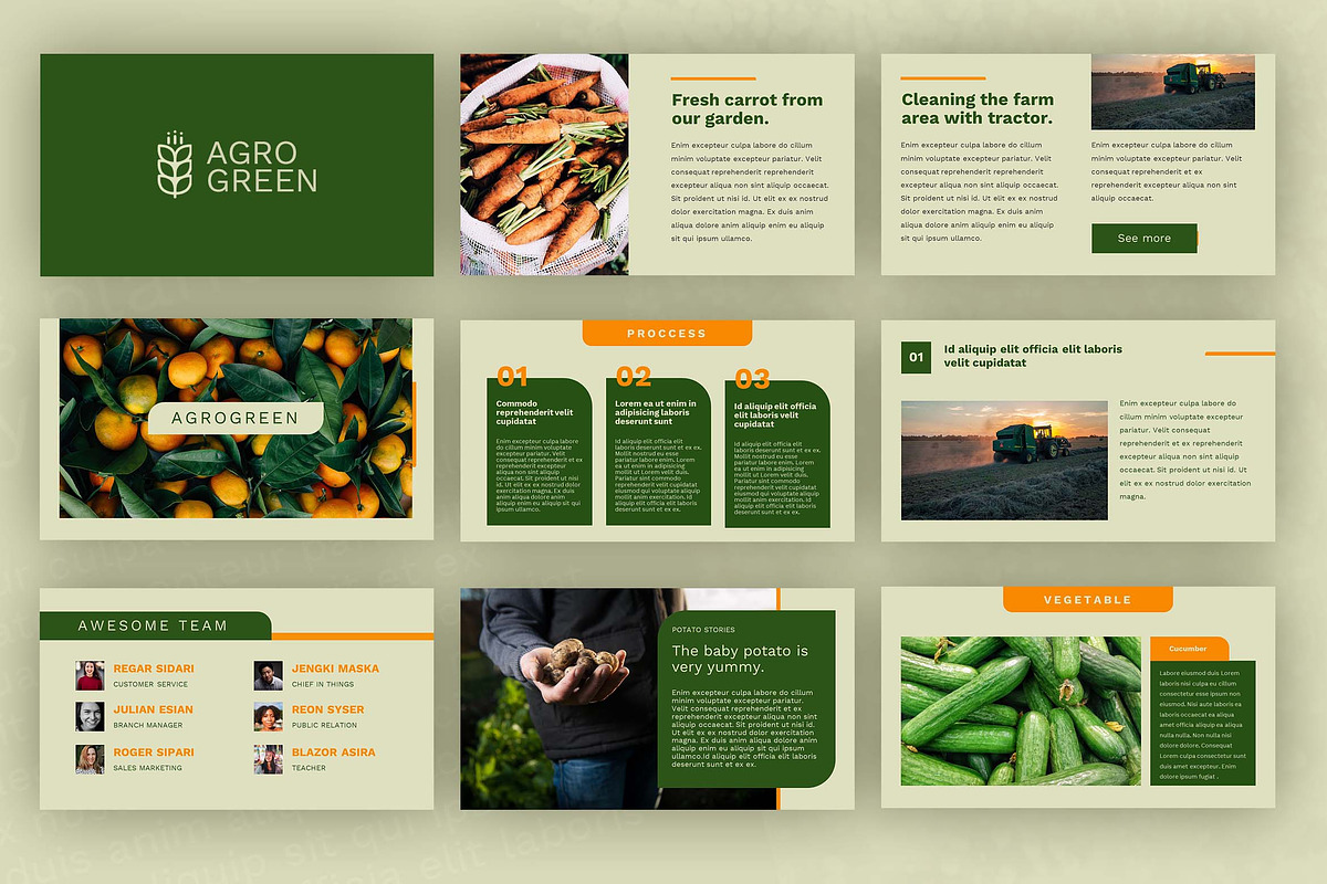 Google Slide - Agrogreen Plantation, a Presentation Template by Yolk Vibes (Photo 1 of 9)